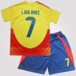 Luis Díaz #7 Liverpool Home Youth Soccer Set