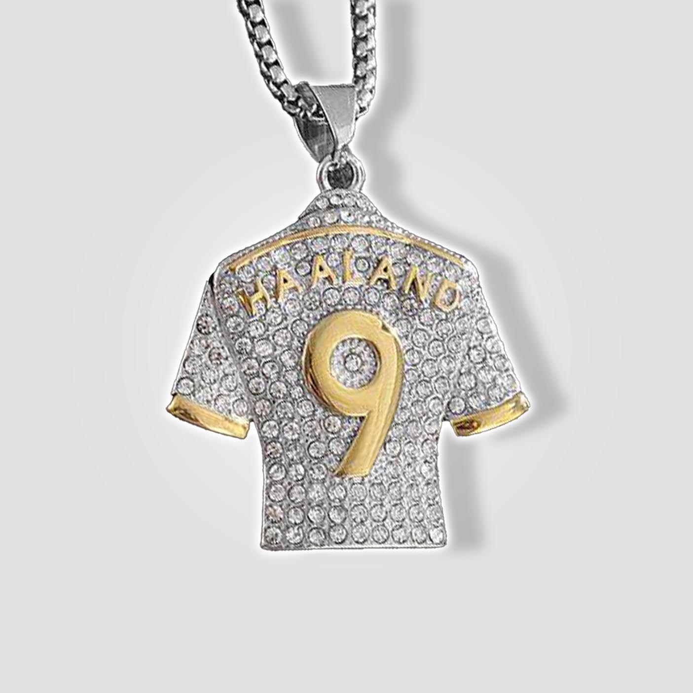 Erling Haaland #9 Jersey Pendant Necklace