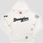 NLBM 'Birmingham' White Baseball Pullover Hoodie Heritage Edition