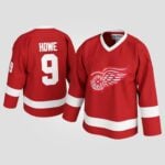 Gordie Howe #9 Detroit Red Wings Throwback Hockey Jersey