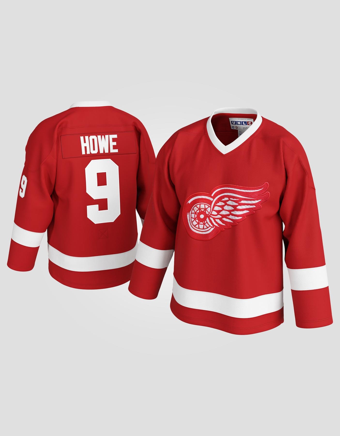Gordie Howe #9 Detroit Red Wings Throwback Hockey Jersey