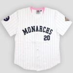 NLBM Kansas City Monarchs #20 Pink Collar Women's Jersey