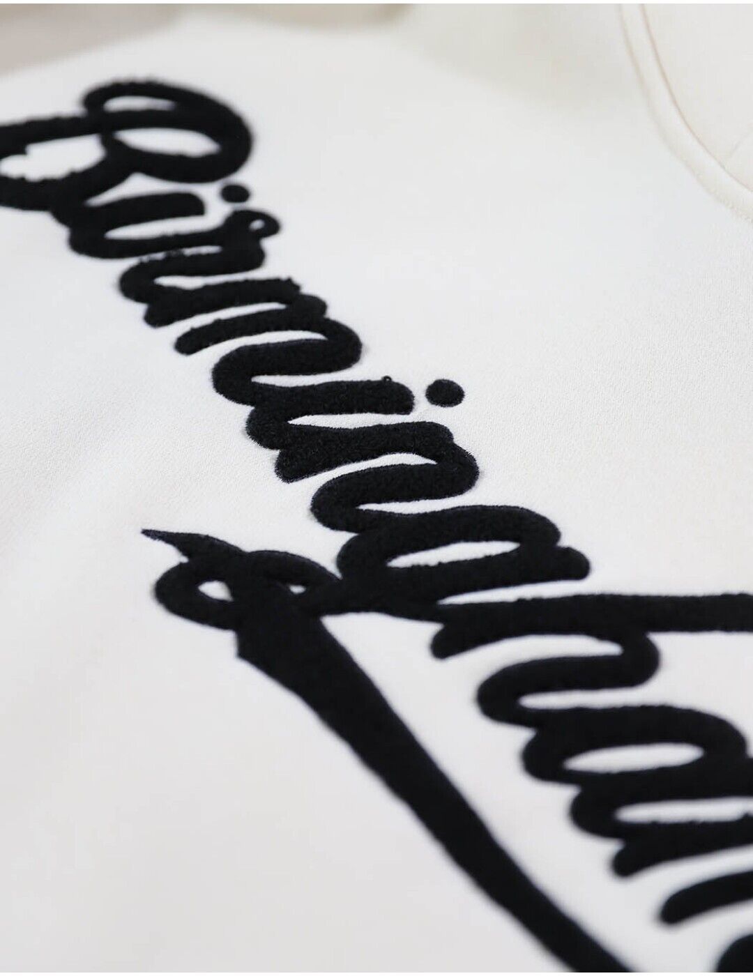 NLBM 'Birmingham' White Baseball Pullover Hoodie Heritage Edition