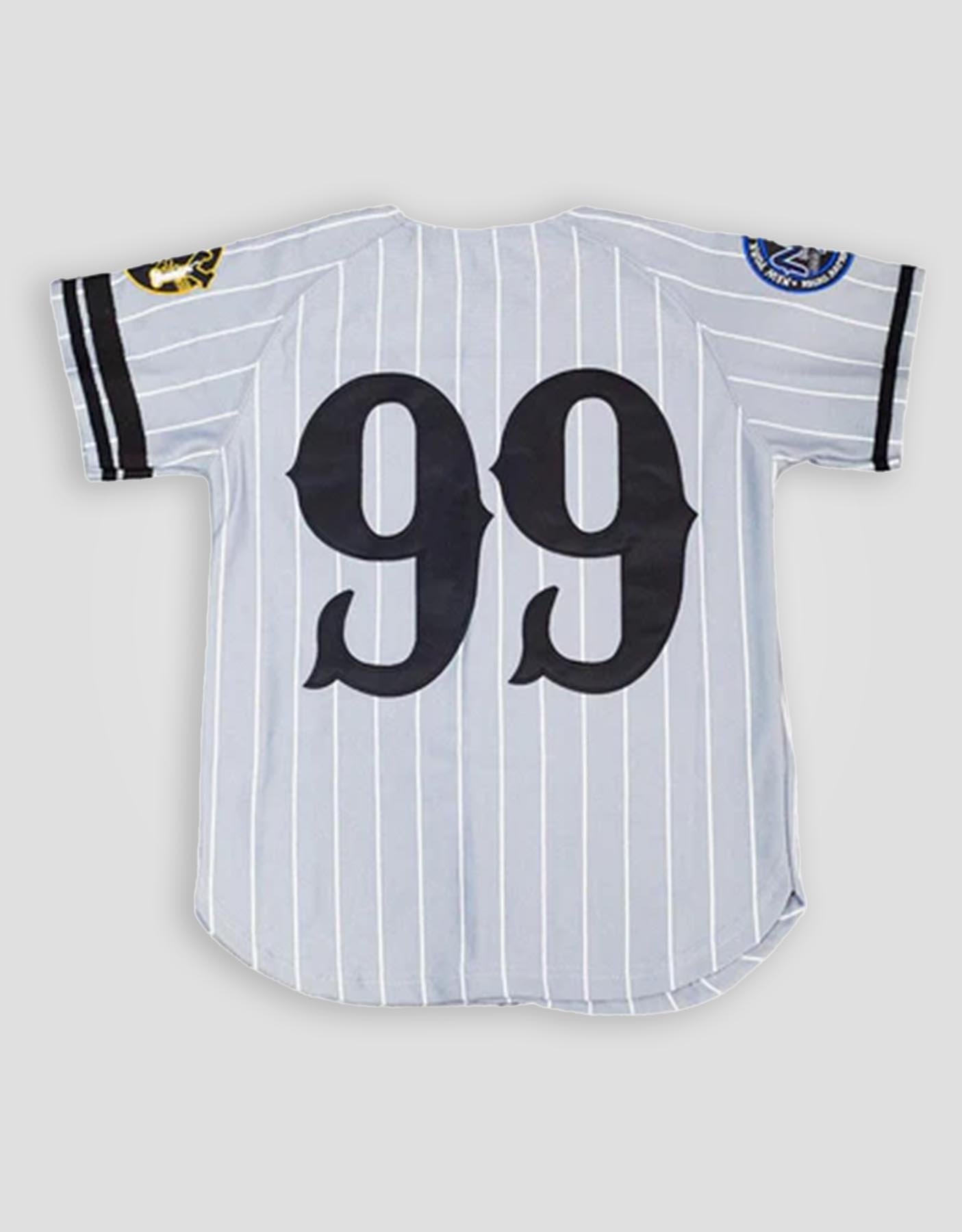 Aaron Judge New York Black Yankees Stripped #99 Youth Baseball Jersey