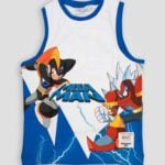 Youth Blue Mega Man Basketball Jersey