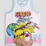 Naruto X Uzi Vert Youth Basketball Jersey