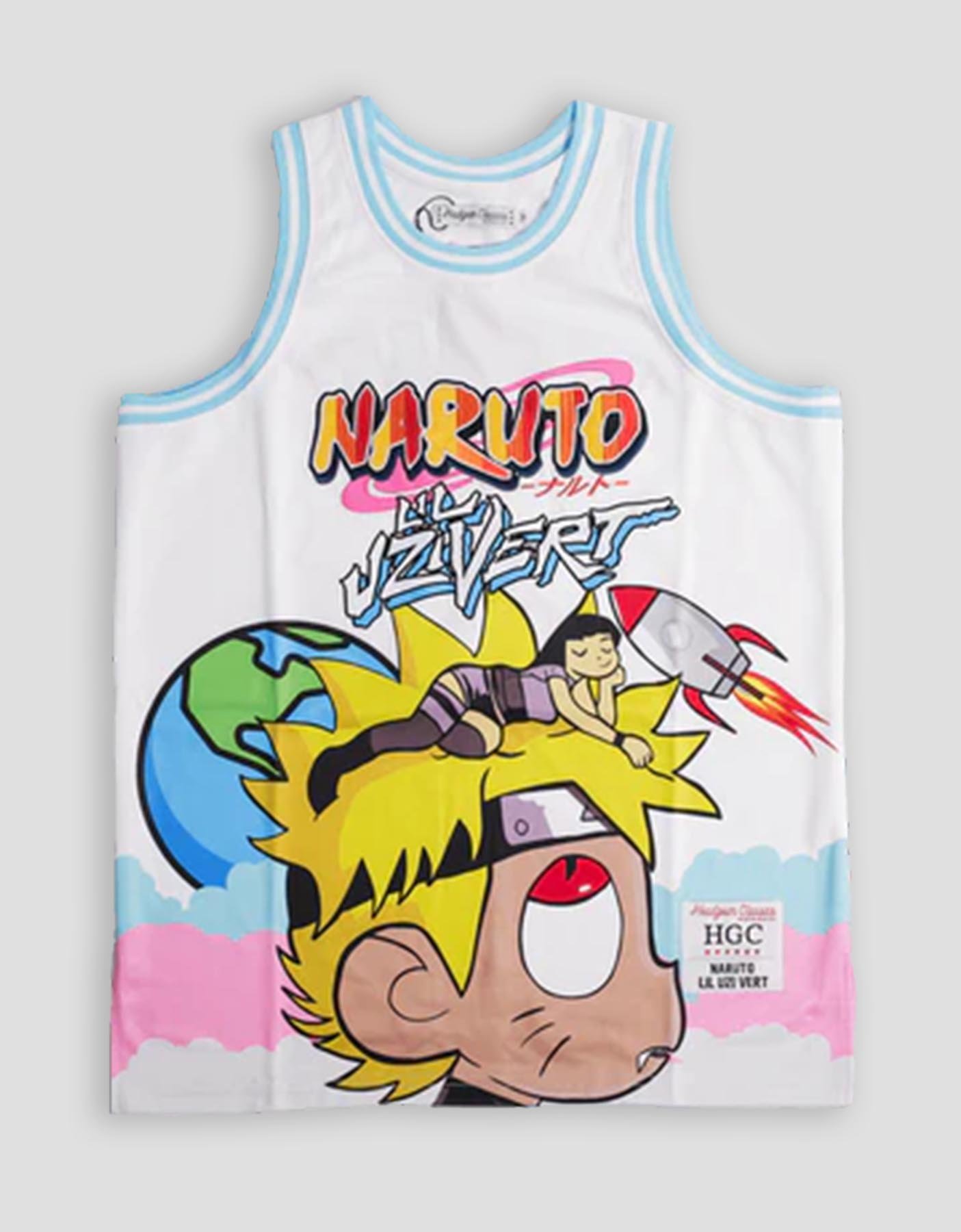 Naruto X Uzi Vert Youth Basketball Jersey
