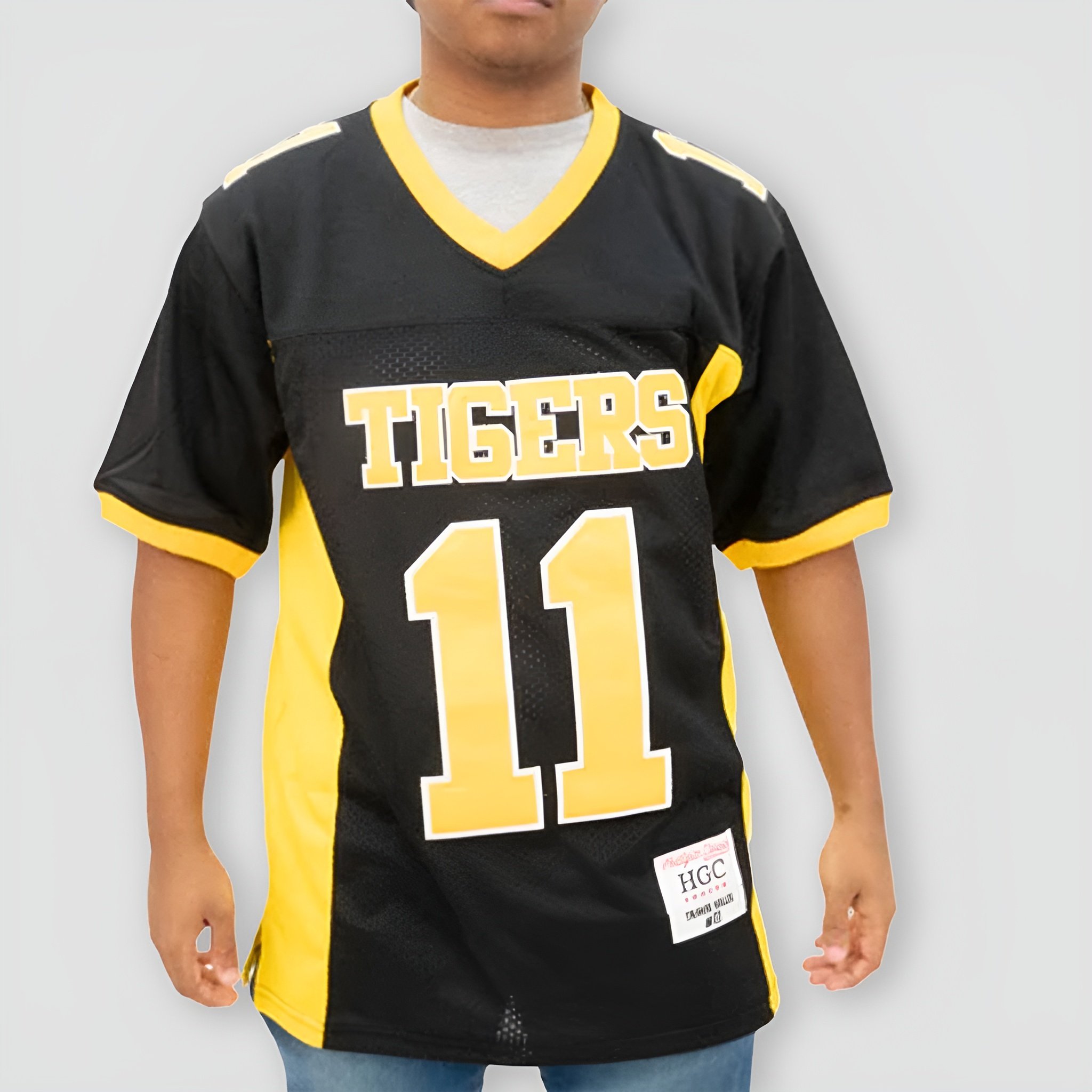 TRAVIS KELCE BLACK HIGH SCHOOL YOUTH FOOTBALL JERSEY 99Jersey