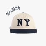 Black Yankees Cotton Twill Ballcap Cream