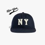 Black Yankees Inspired 'NY' Cotton Twill Ballcap Navy
