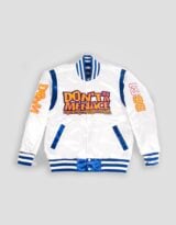 Youth DBAM Satin Jacket White