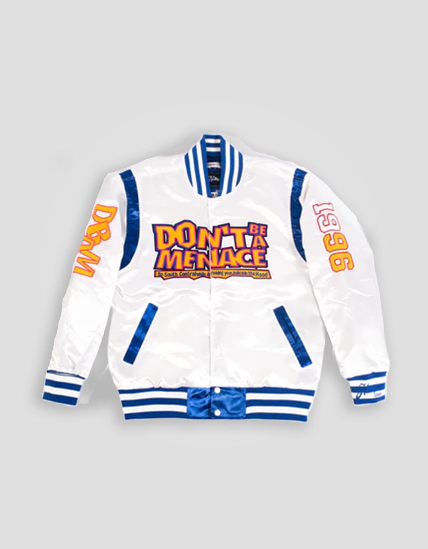 Youth DBAM Satin Jacket White