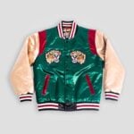 Youth Wu Tang Satin Jacket Olive