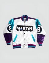 Youth Martin 8 Ball Aqua Satin Jacket