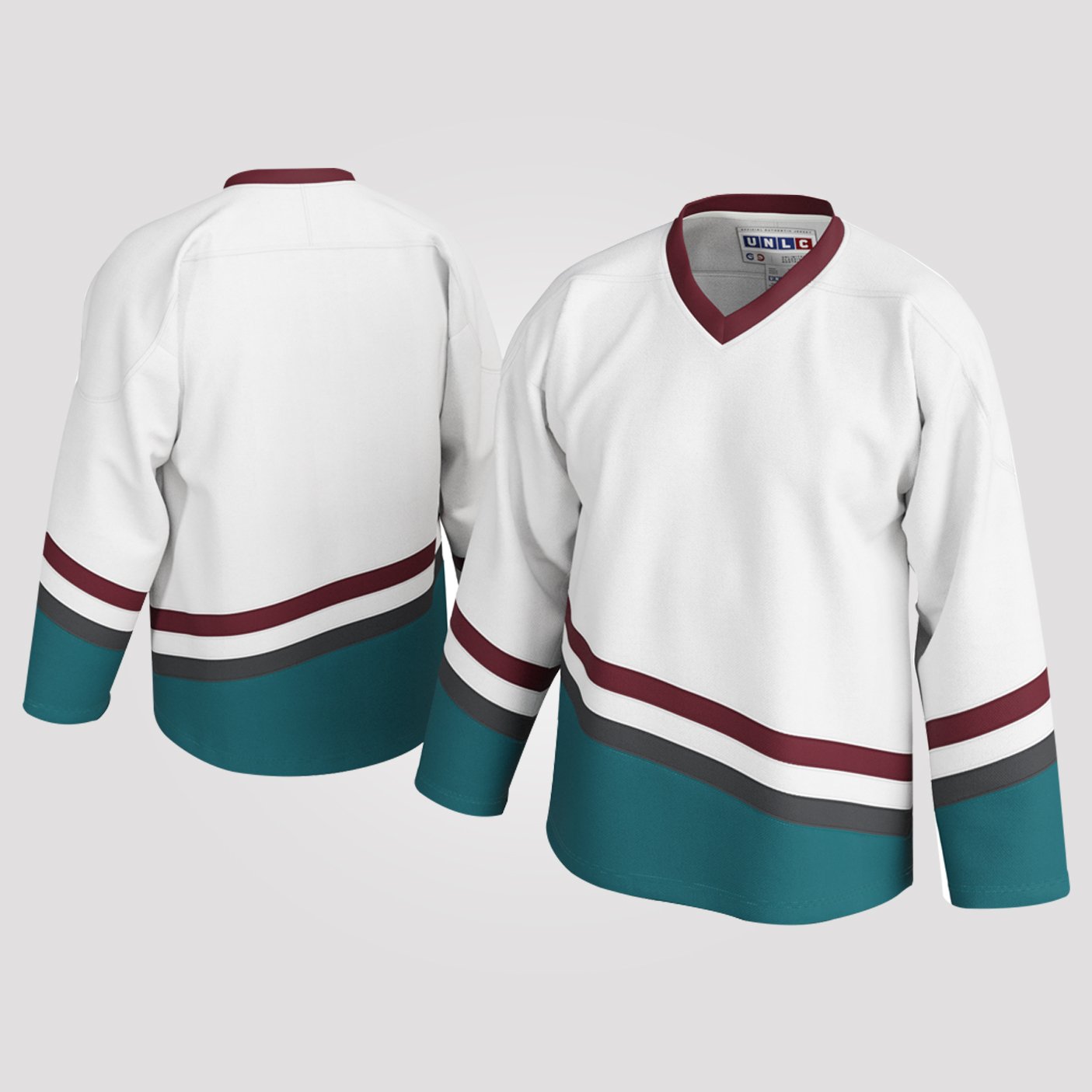 99 Basics Ducks-Inspired Hockey Jersey – Classic Colors, Blank Canvas