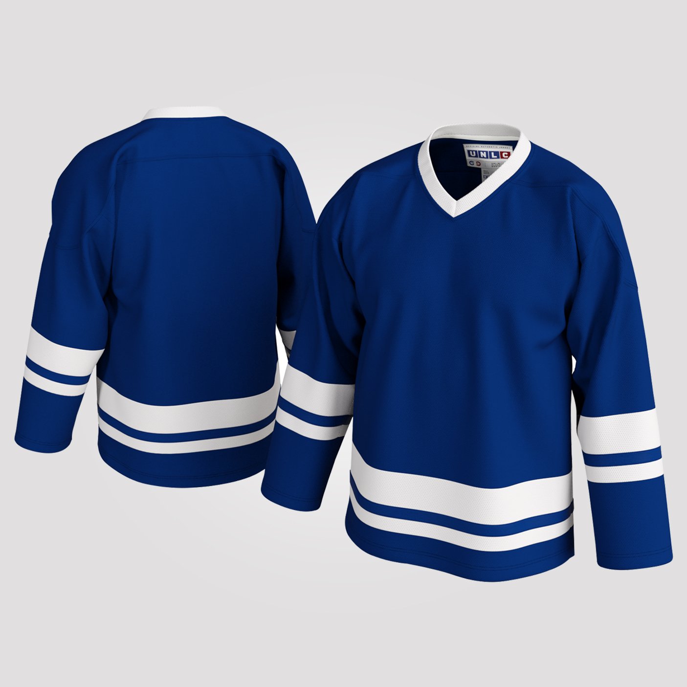99 BASICS Classic Blank Hockey Jersey with Stripes