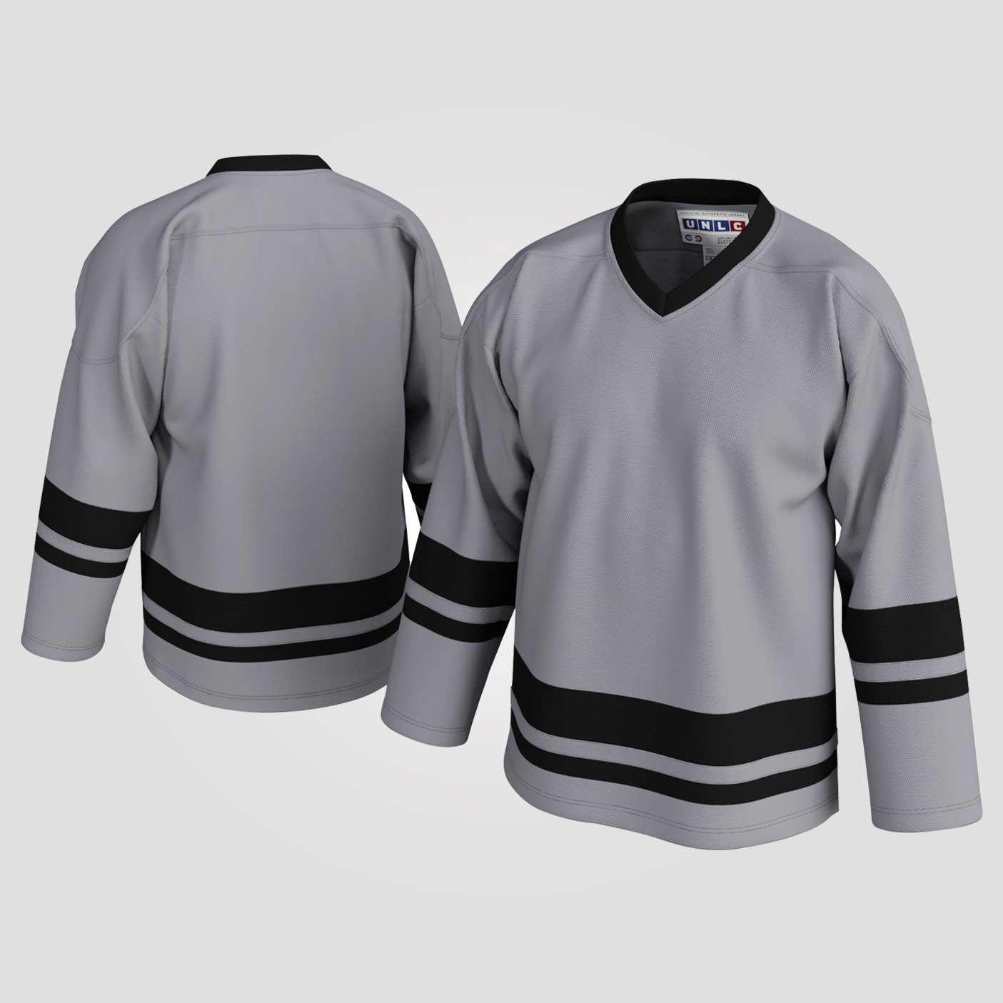 99 BASICS Classic Blank Hockey Jersey with Stripes