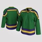99 Basics Ducks-Inspired Hockey Jersey – Classic Colors, Blank Canvas