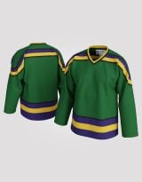 99 Basics Ducks-Inspired Hockey Jersey – Classic Colors, Blank Canvas