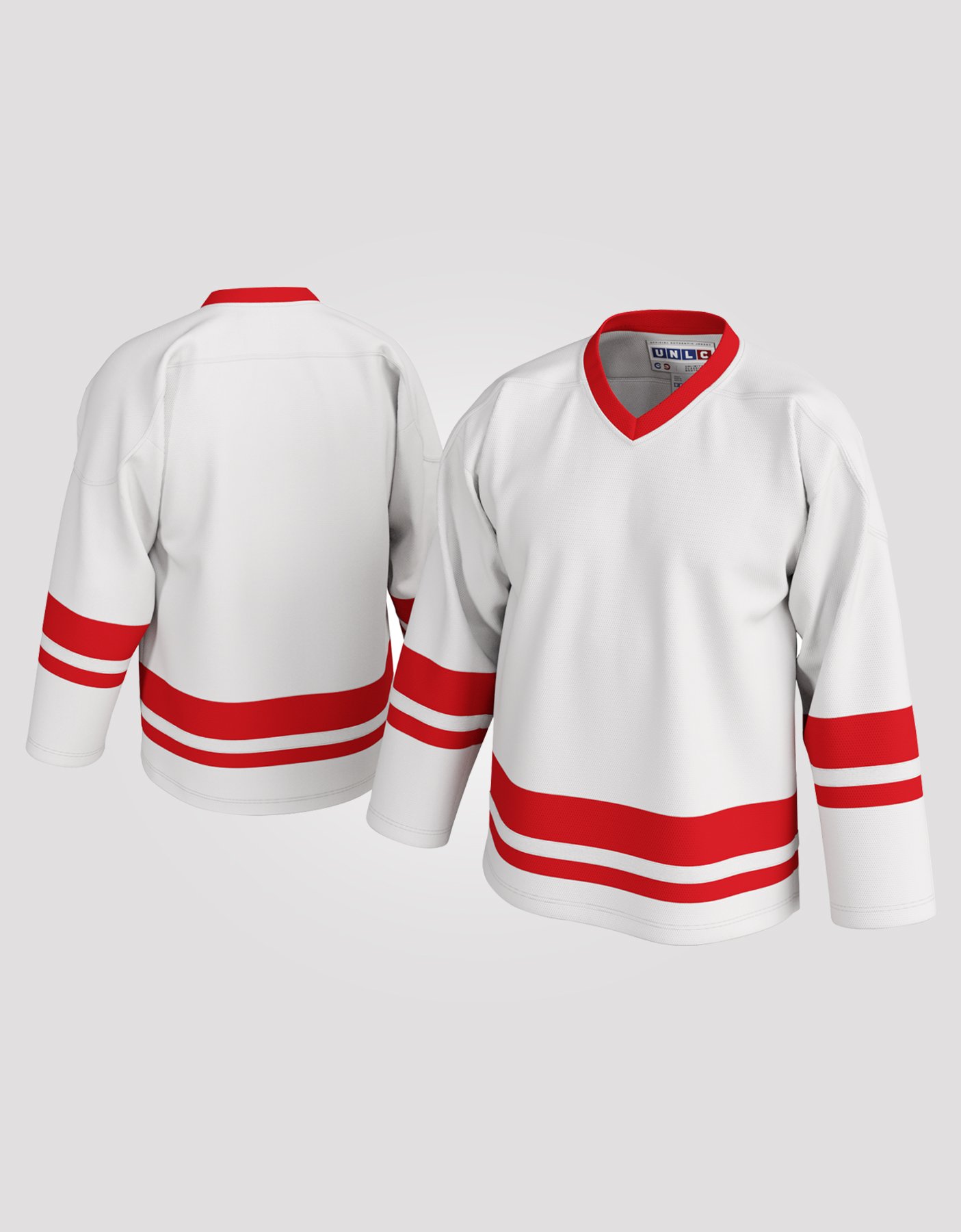99 BASICS Classic Blank Hockey Jersey with Stripes