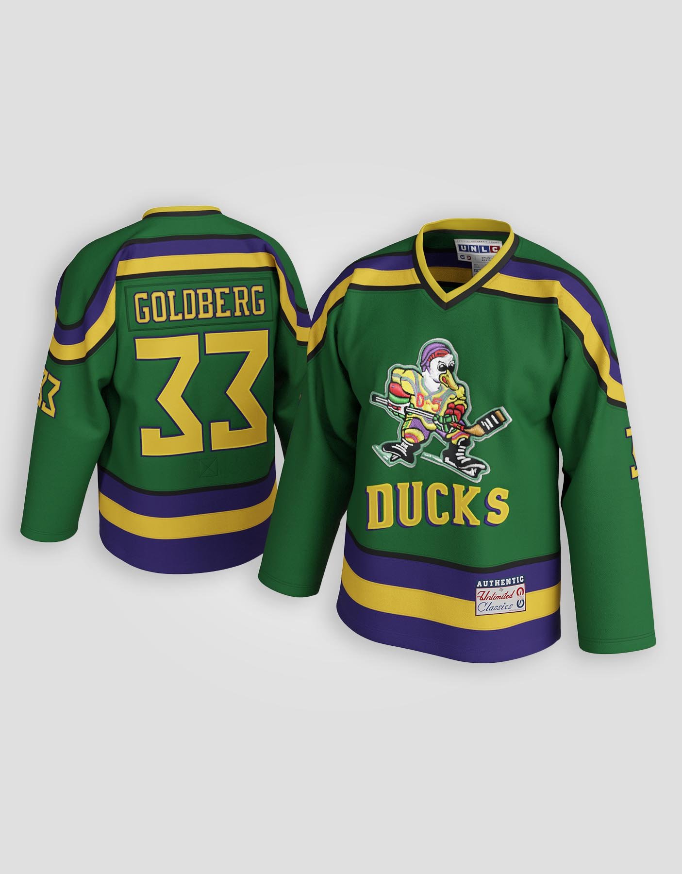 Greg Goldberg #33 Mighty Ducks Hockey Jersey 99Jersey Where