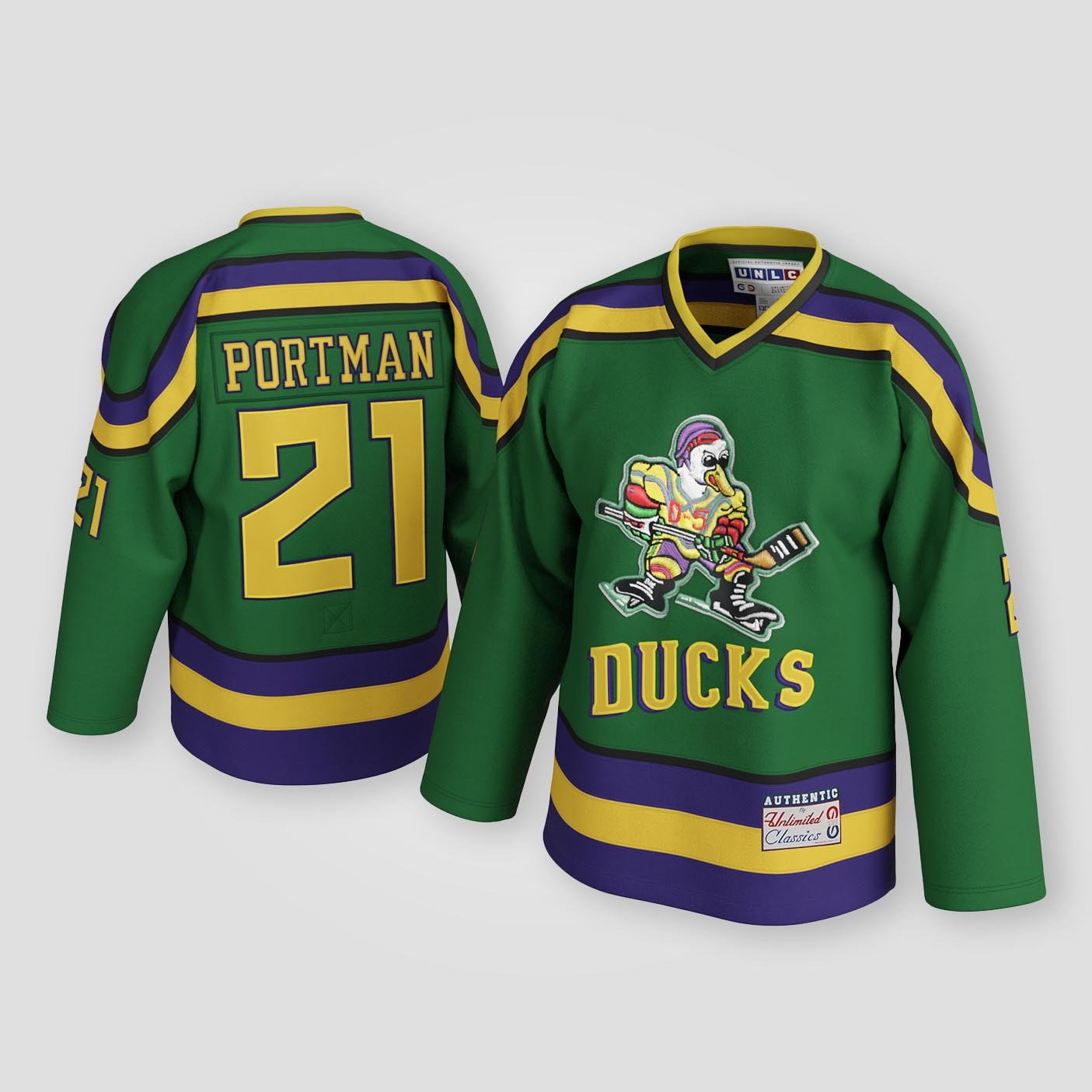 Dean Portman #21 Mighty Ducks Hockey Jersey 99Jersey Where