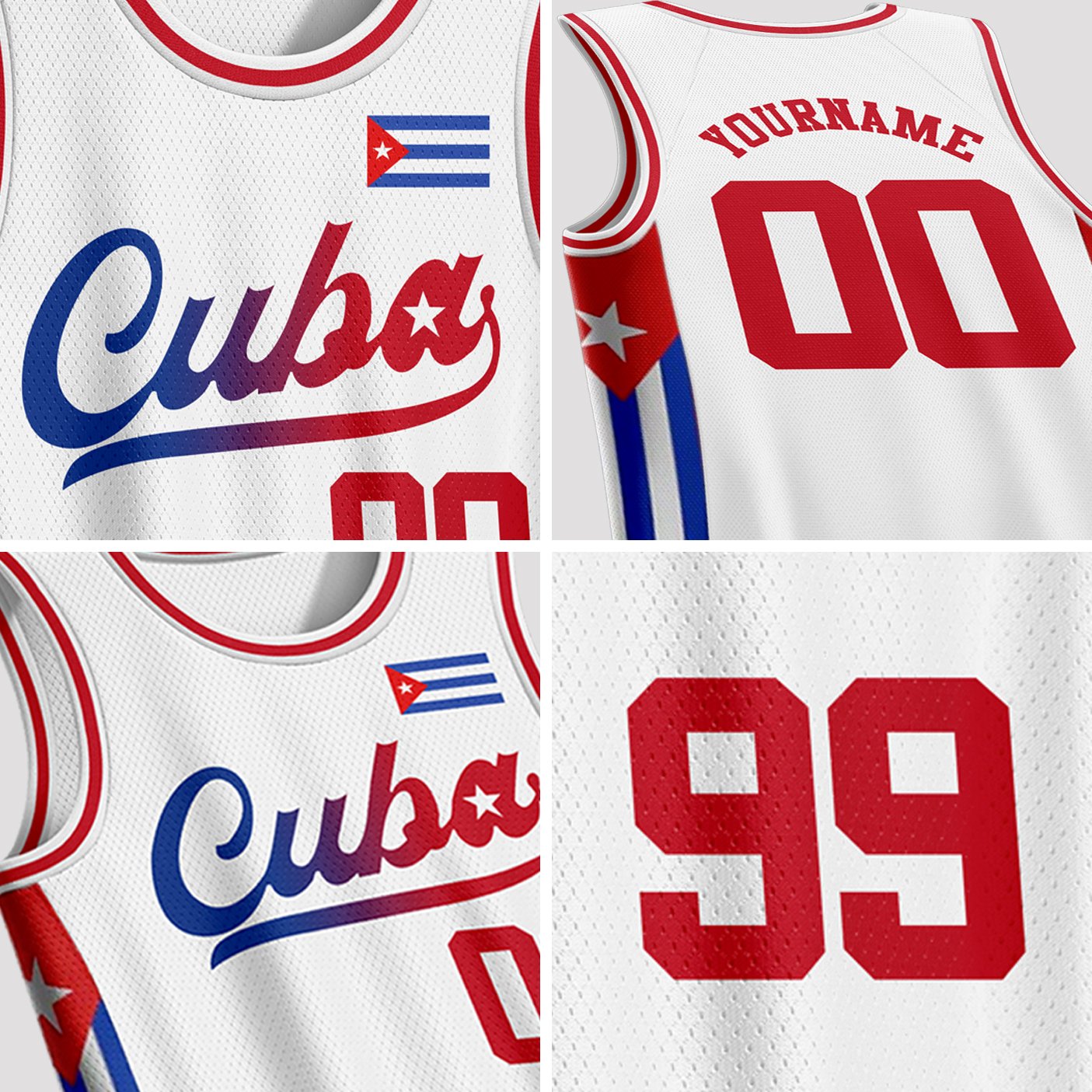 Cuba Custom Basketball Jersey