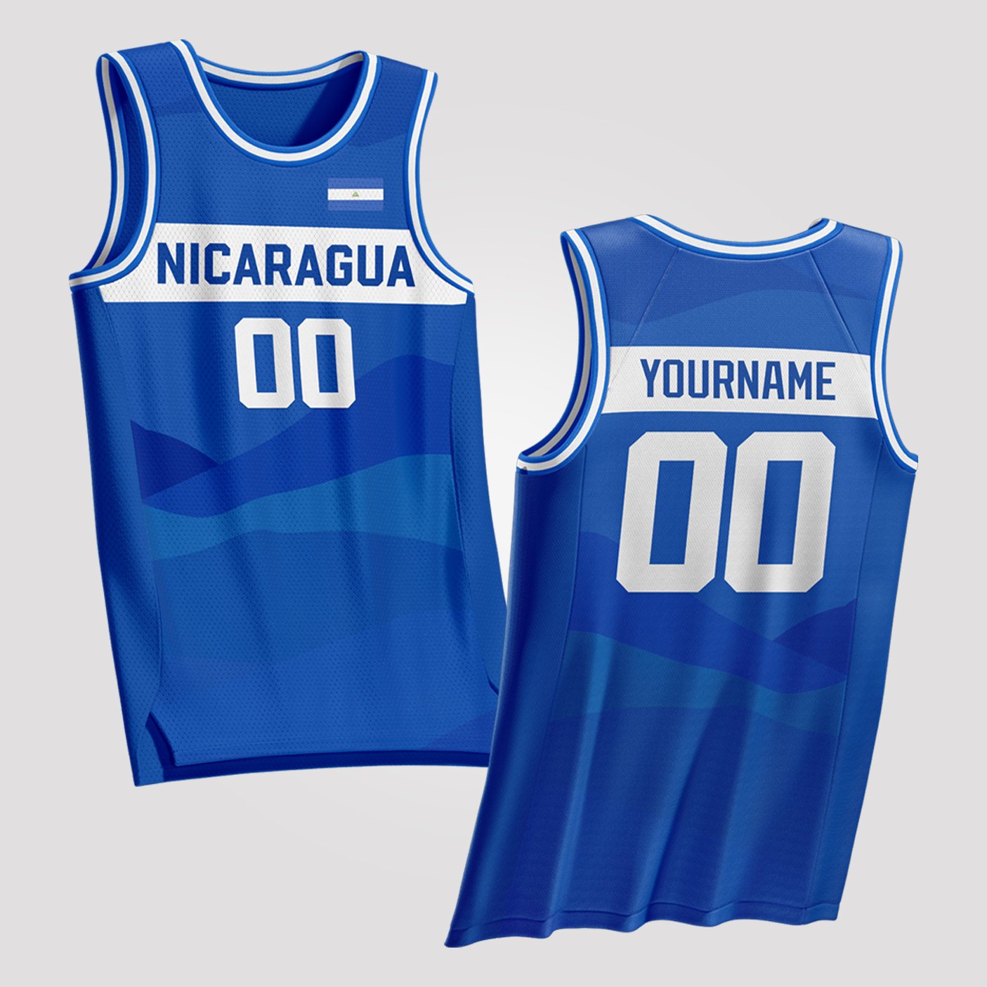 Nicaragua Custom Basketball Jersey