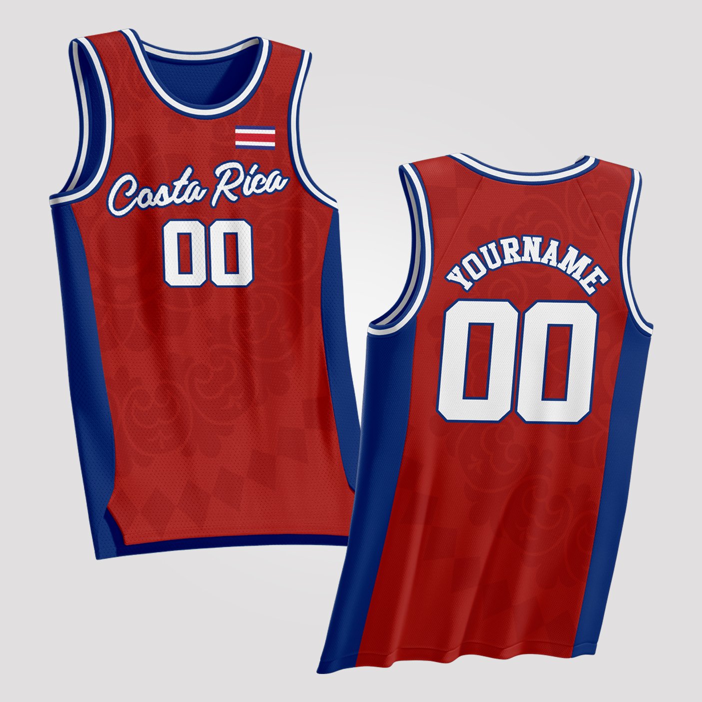 Costa Rica Custom Basketball Jersey
