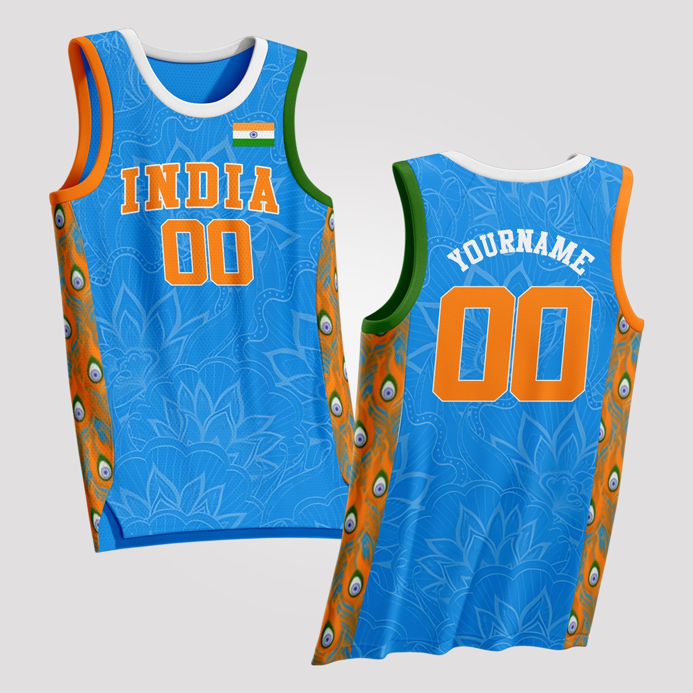 India Custom Basketball Jersey