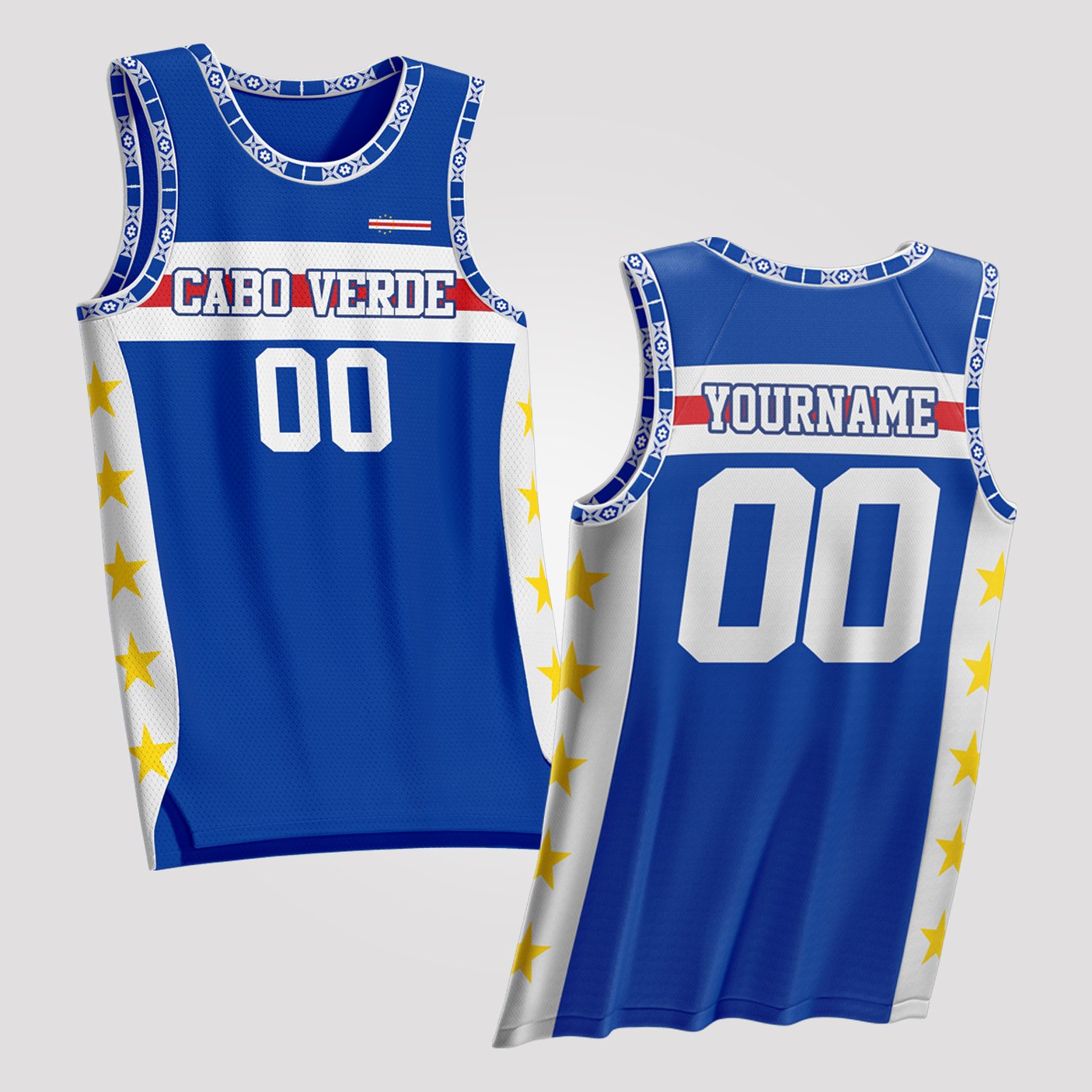 Cape Verde Custom Basketball Jersey