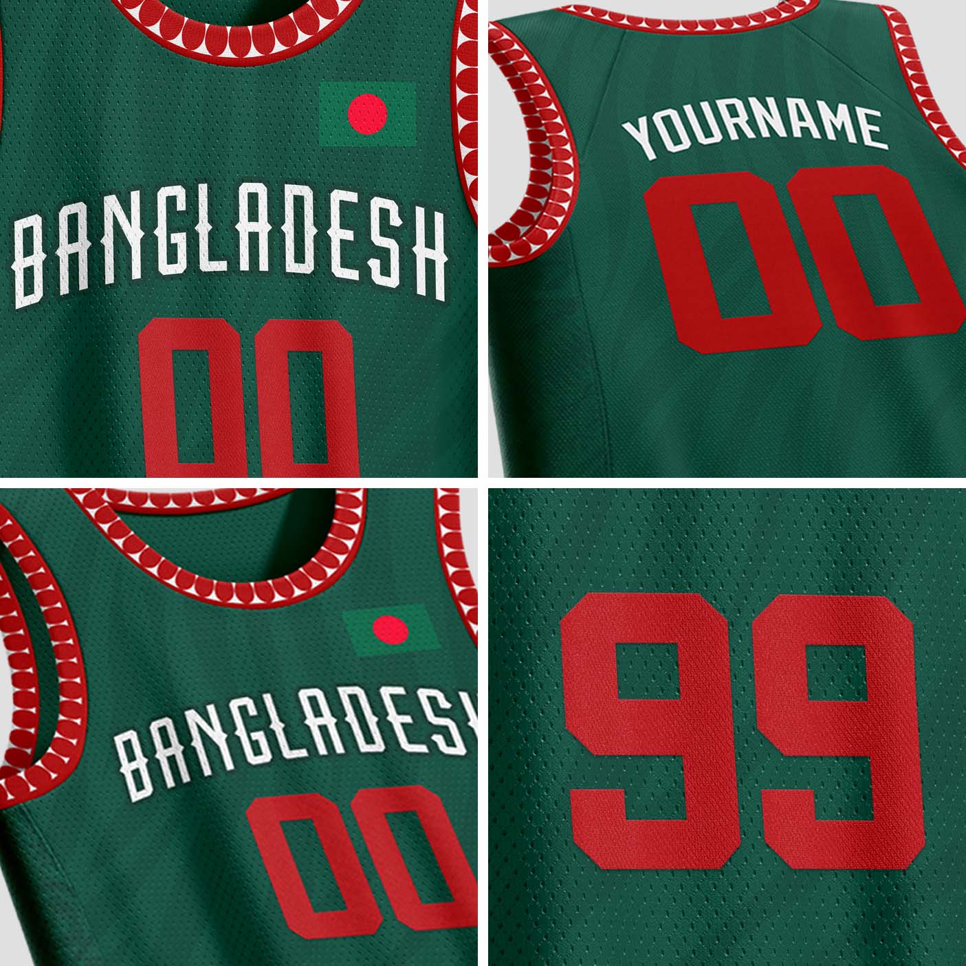 El Salvador Custom Basketball Jersey