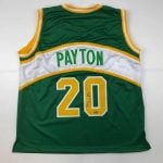 Gary Payton Autographed #20 Seattle Basketball Jersey