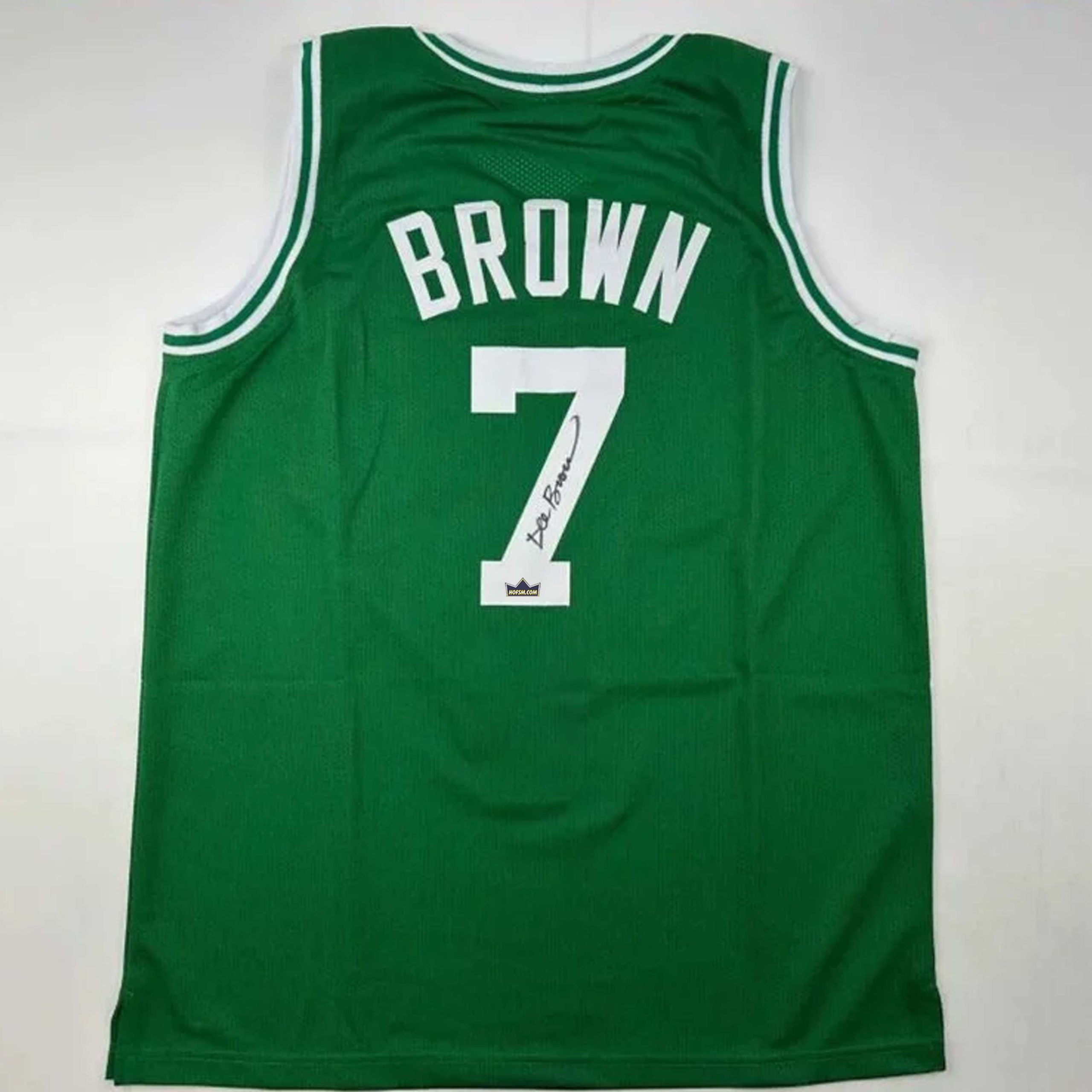 Dee Brown Autographed #7 Boston Basketball Jersey