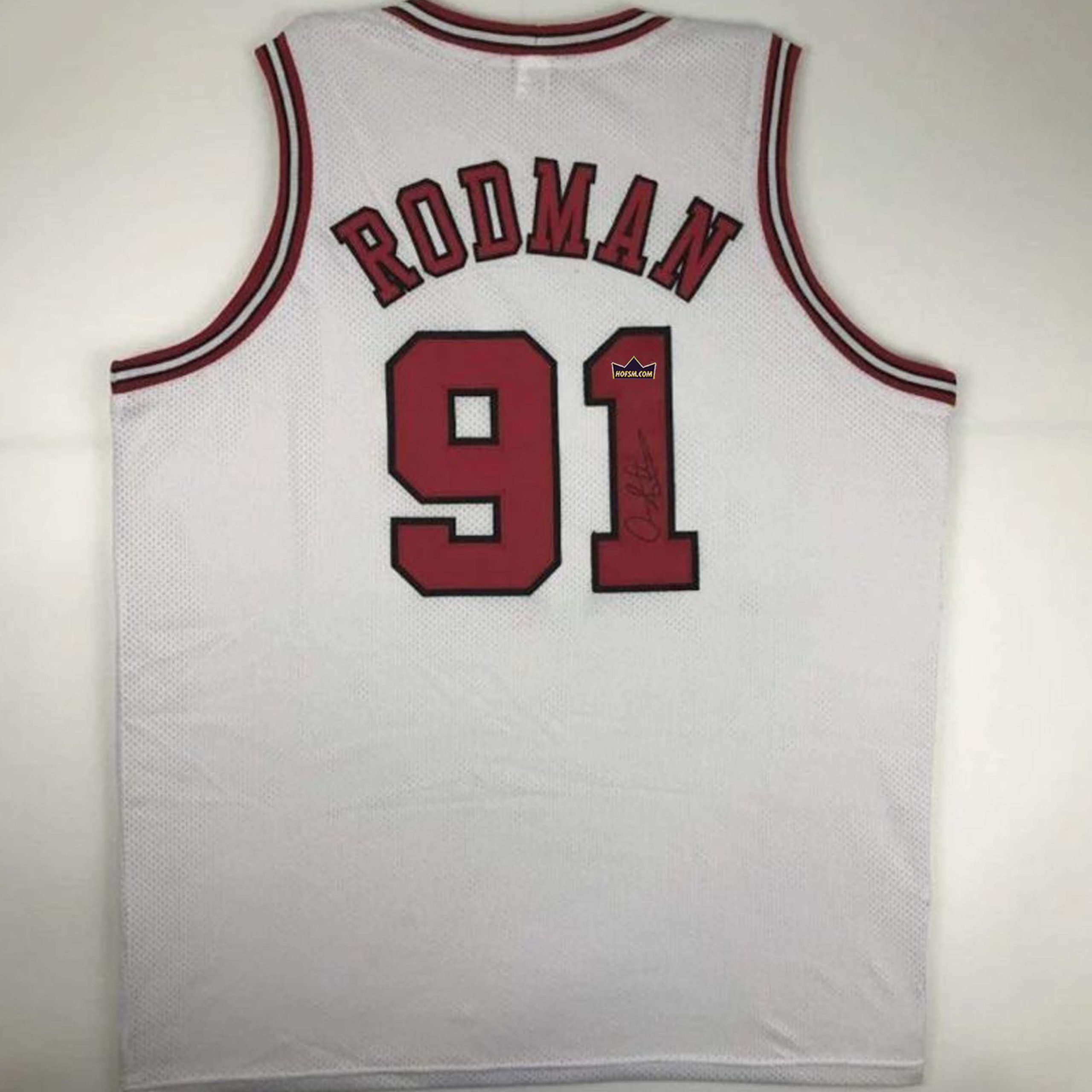 Dennis Rodman Autographed #91 Chicago Basketball Jersey
