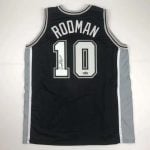 Dennis Rodman Autographed #10 Detroit Basketball Jersey