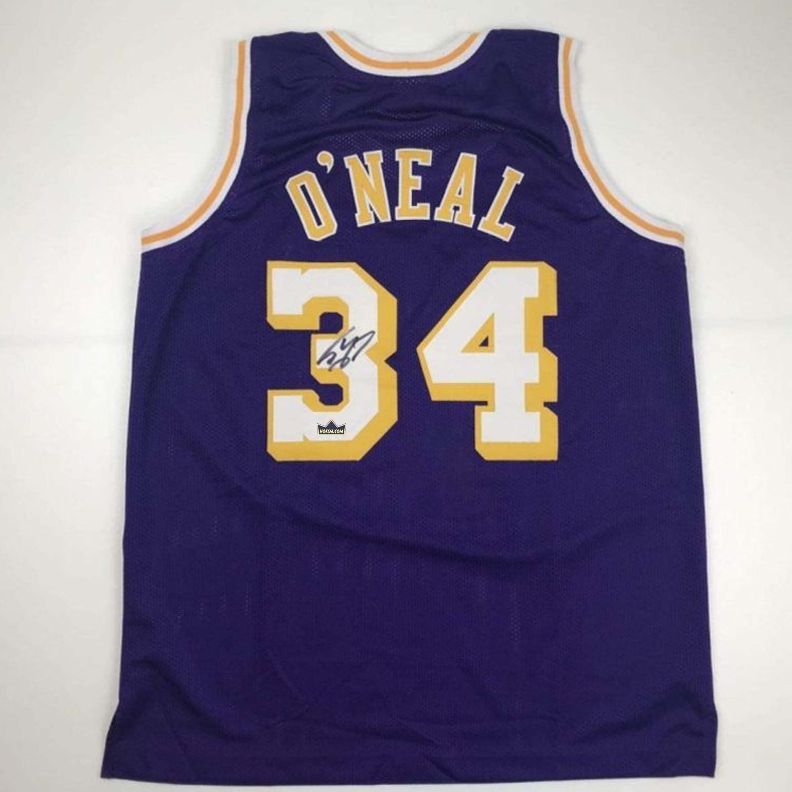 Shaq O'neal Autographed #34 Lakers College Basketball Jersey