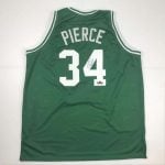 Paul Pierce Autographed #34 Boston Green Basketball Jersey