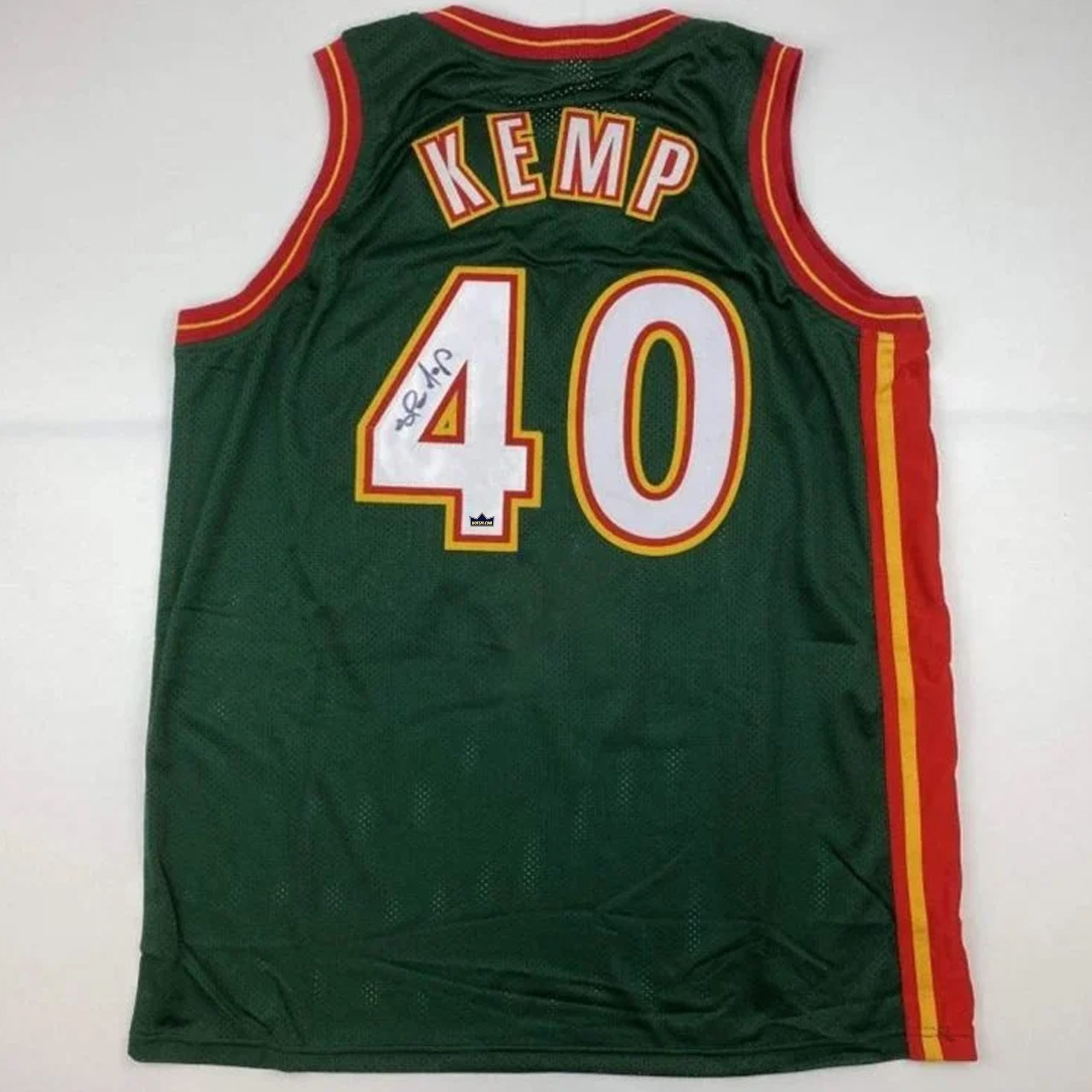 Shawn Kemp Autographed #40 Atlanta Basketball Jersey