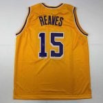 Austin Reaves Autographed #15 Lakers Gold Basketball Jersey
