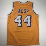 Jerry West Autographed #44 Los Angeles Basketball Jersey