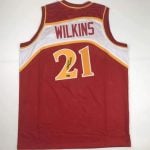 Dominique Wilkins Autographed #21 Atlanta Basketball Jersey