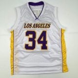 Shaq O'neal Autographed #34 Lakers Basketball Jersey