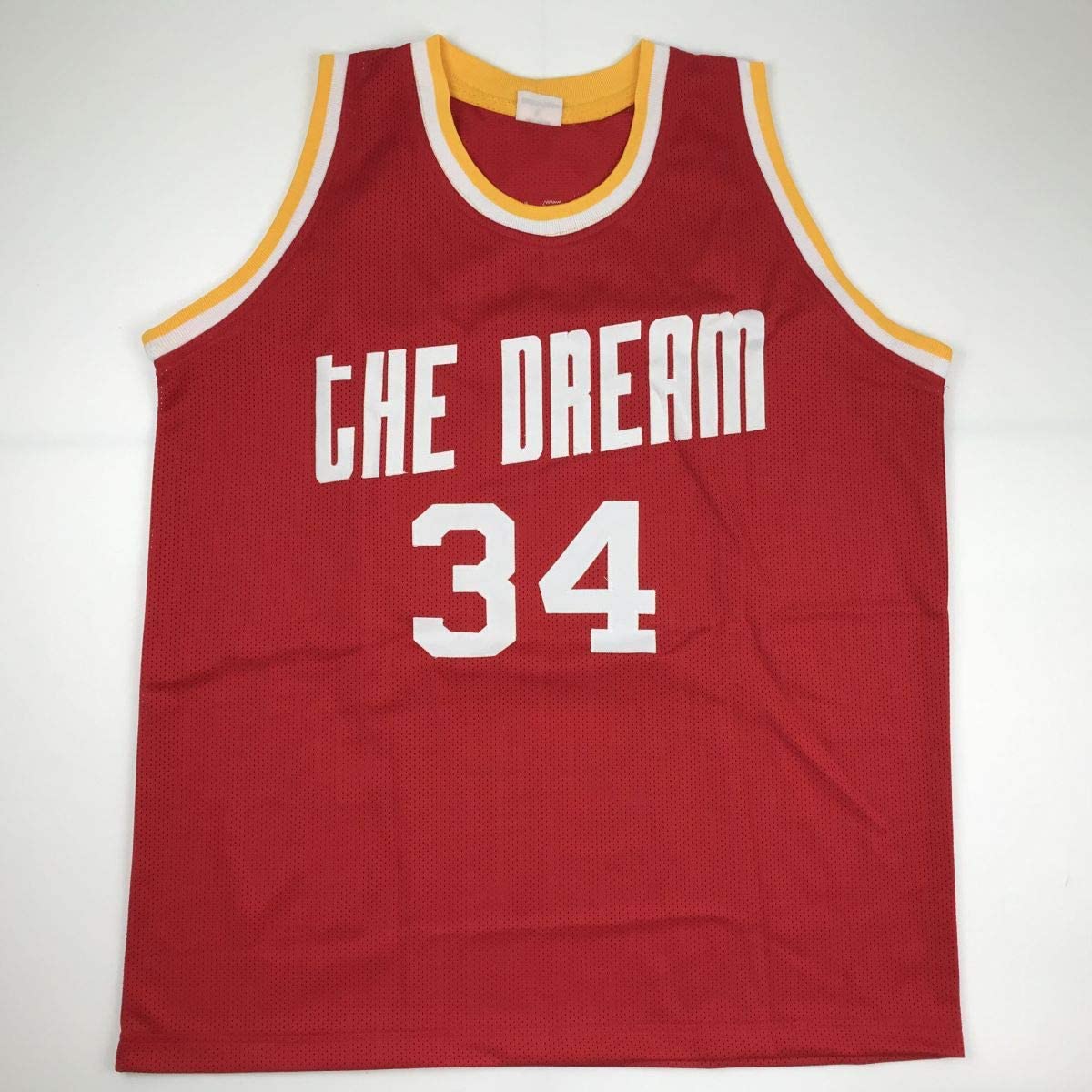 Hakeem Olajuwon Autographed #34 Houston Basketball Jersey
