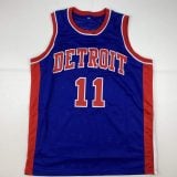 Isiah Thomas Autographed #11 Detroit Basketball Jersey