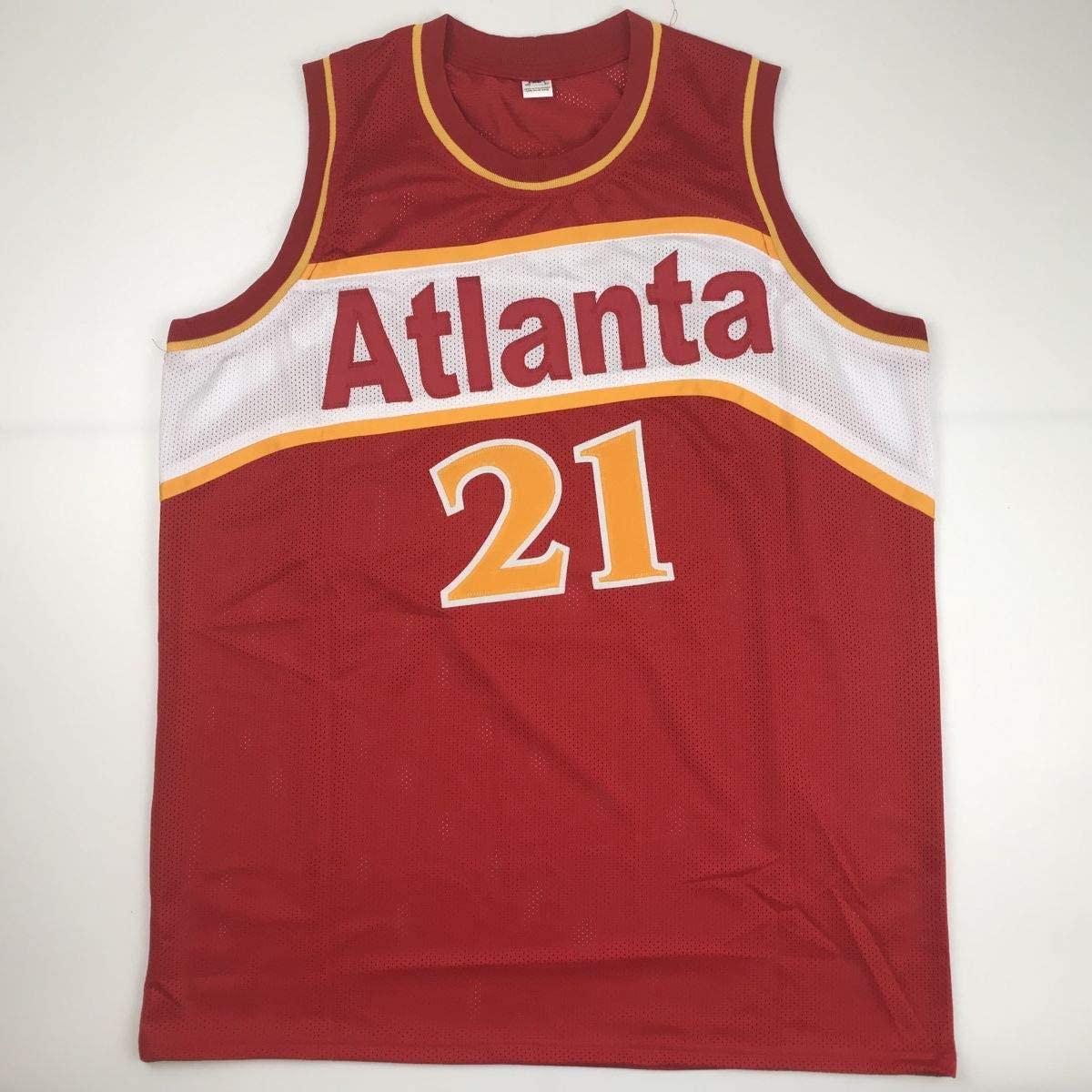 Dominique Wilkins Autographed #21 Atlanta Basketball Jersey