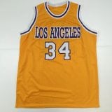 Shaq O'neal Autographed #34 Lakers Basketball Jersey