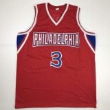 Allen Iverson Autographed #3 Philadelphia Basketball Jersey