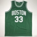 Larry Bird Autographed #33 Boston Basketball Jersey