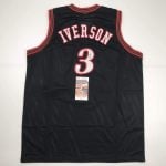 Allen Iverson Autographed #3 Philadelphia Basketball Jersey